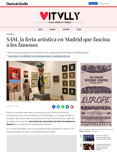 SAM, la feria artística en Madrid que fascina a los famosos